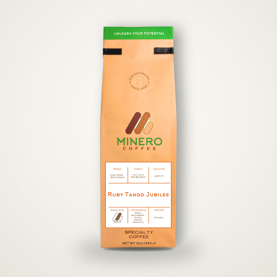 Ruby Tango Jubilee 12oz bag of Minero specialty coffee